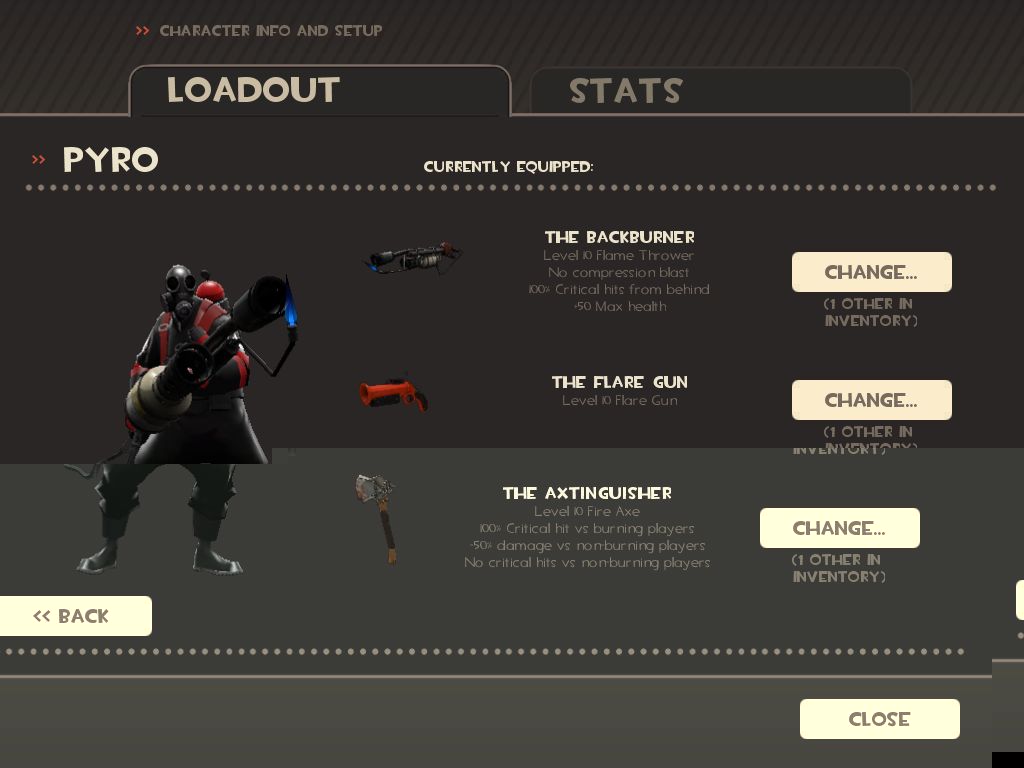 all 3 pyro weapons at 8:48 pm local time