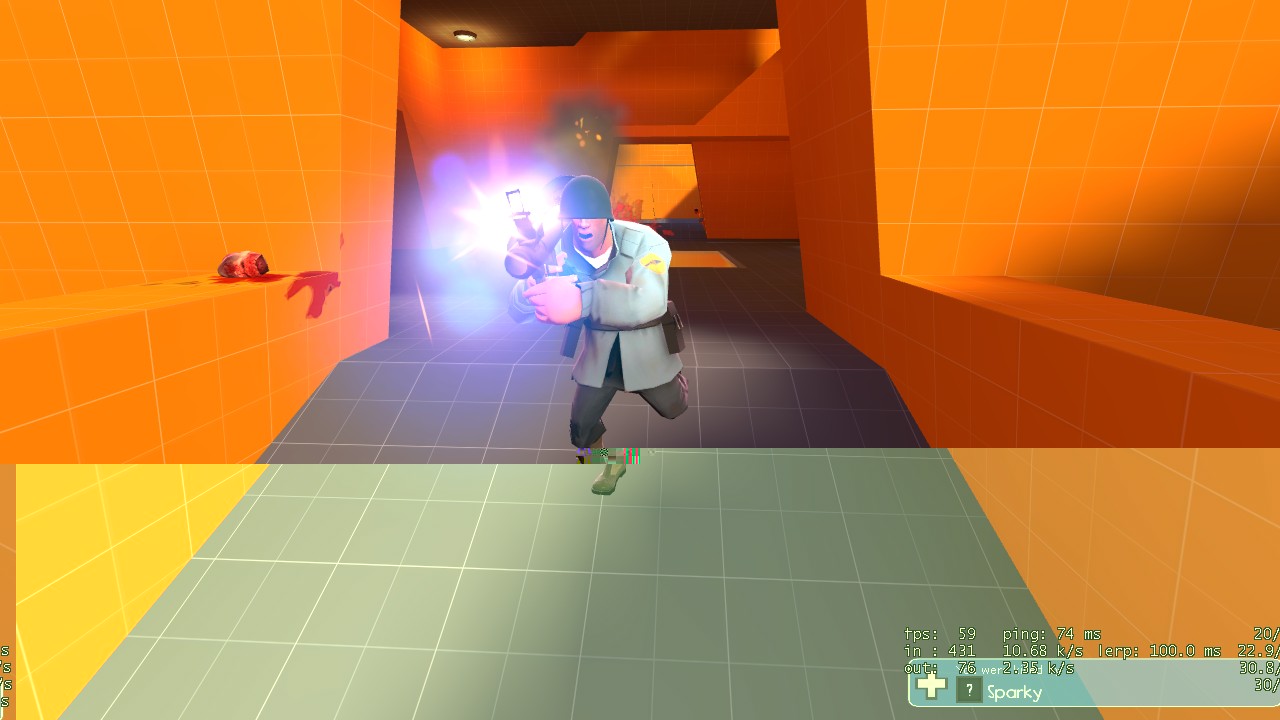 sparky just squeezing the trigger on a crit